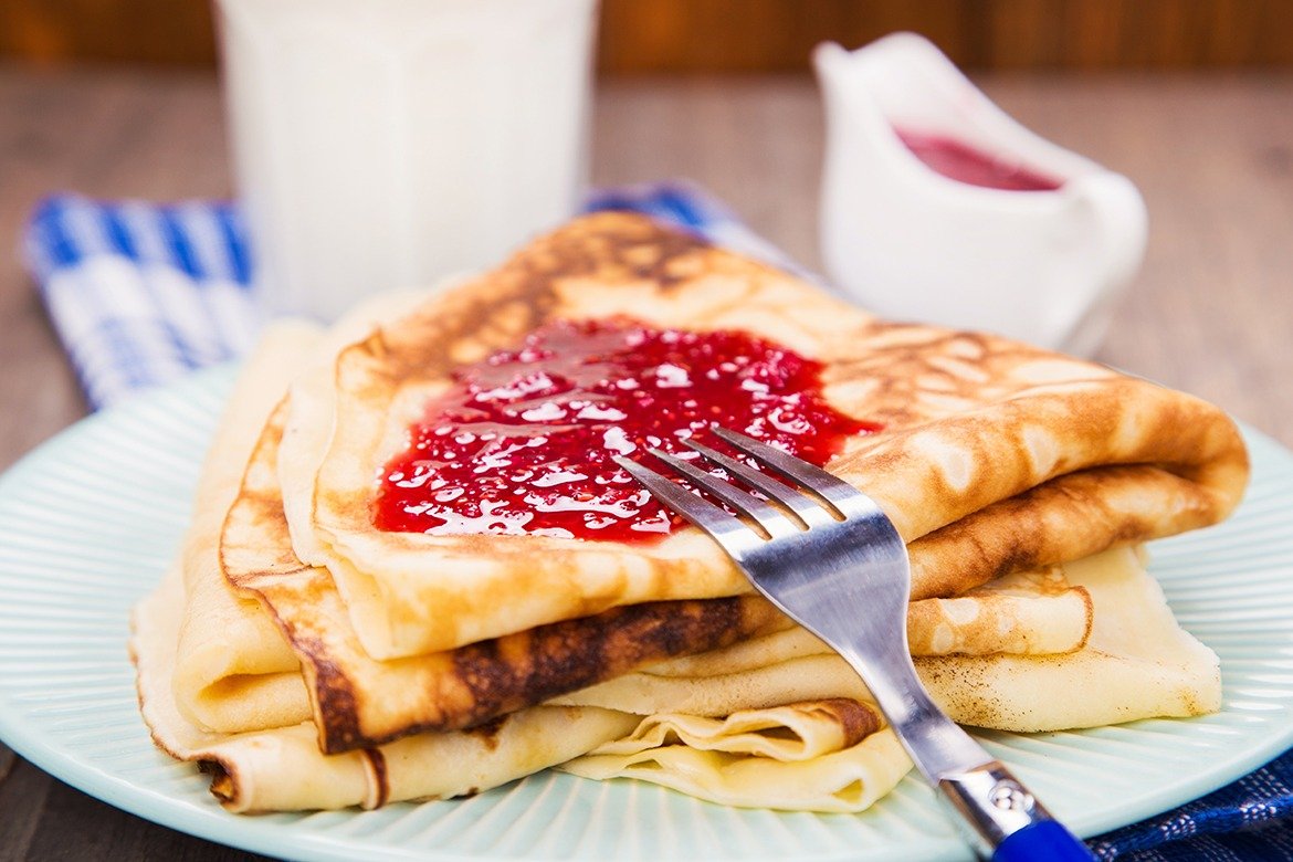 Блины из зеленой гречки