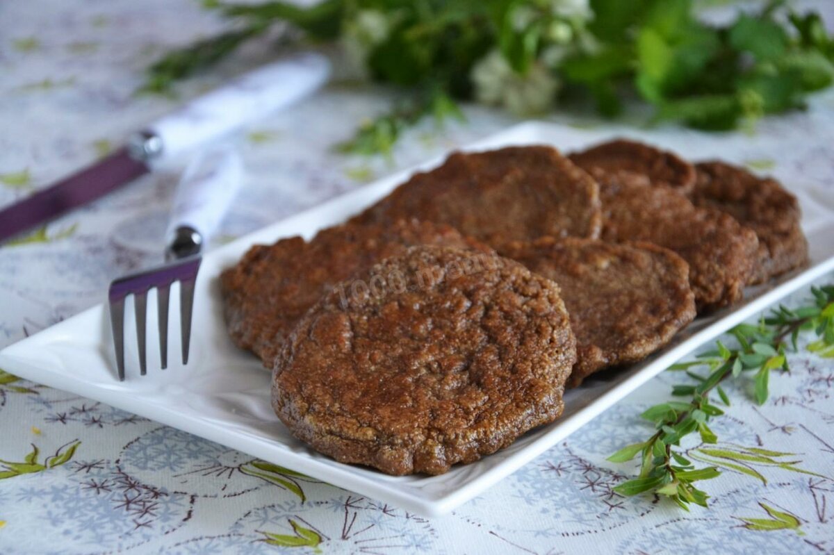 Блины печеночные из говяжьей печени