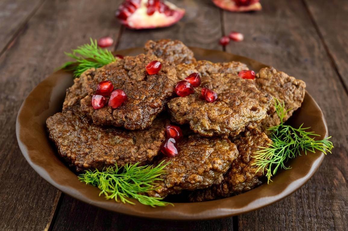 Печёночные оладьи из говяжьей печени