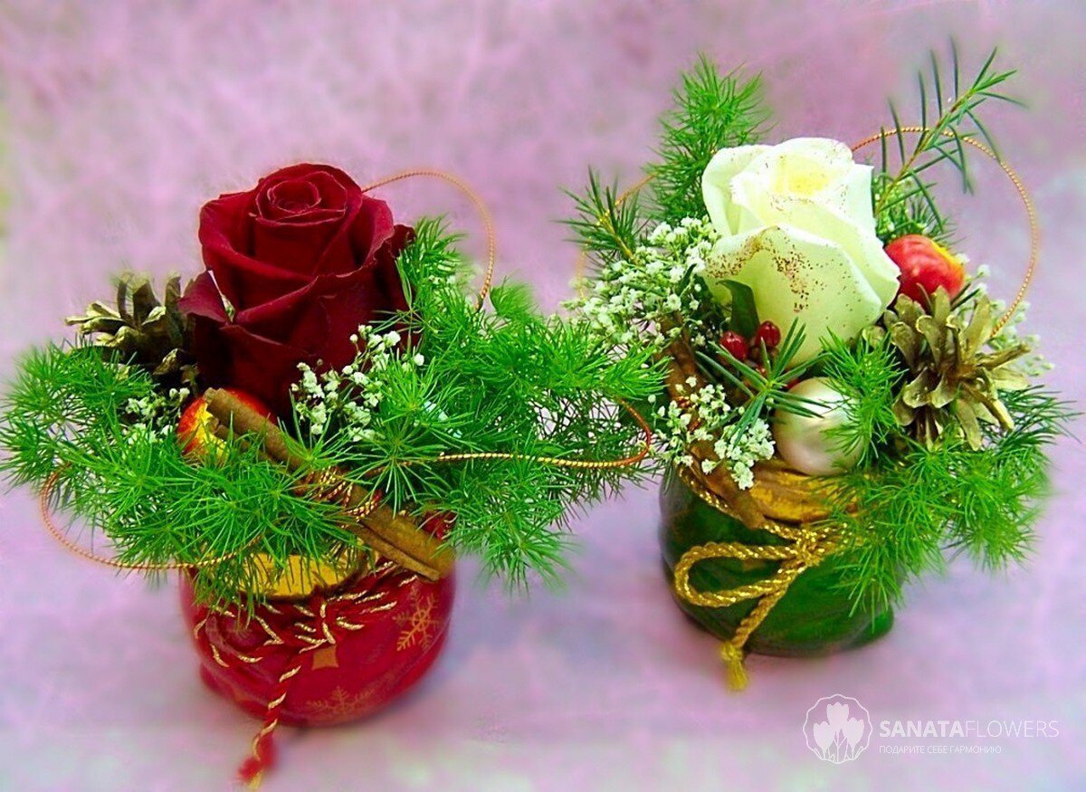 Флористика зимние композиции