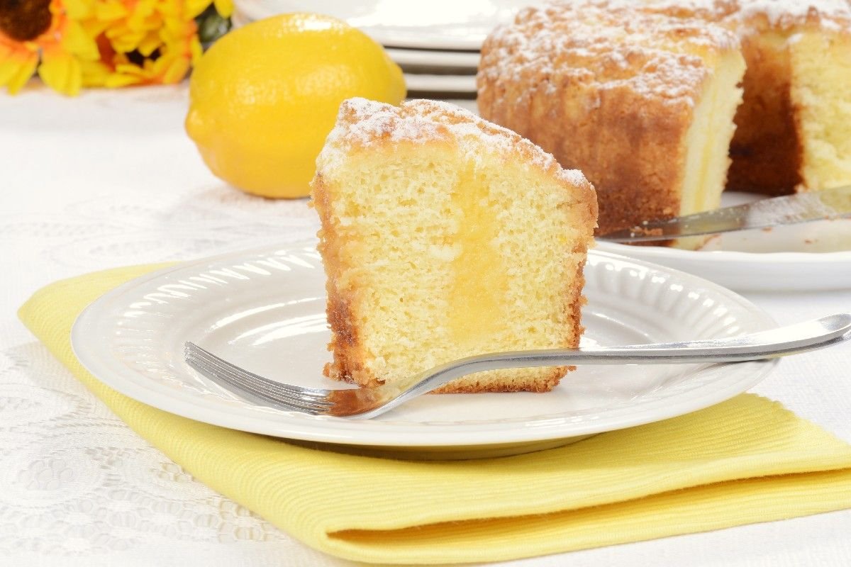 Лимонный пирог бисквитный