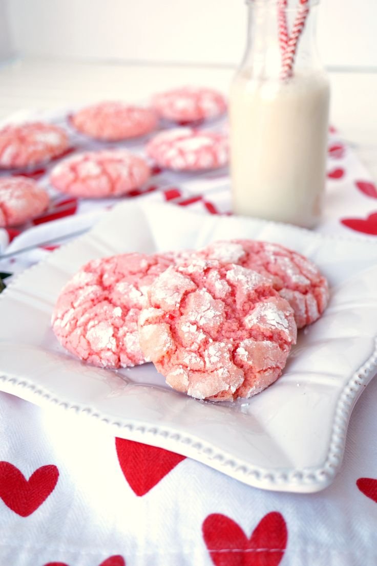 Печенье с клубникой