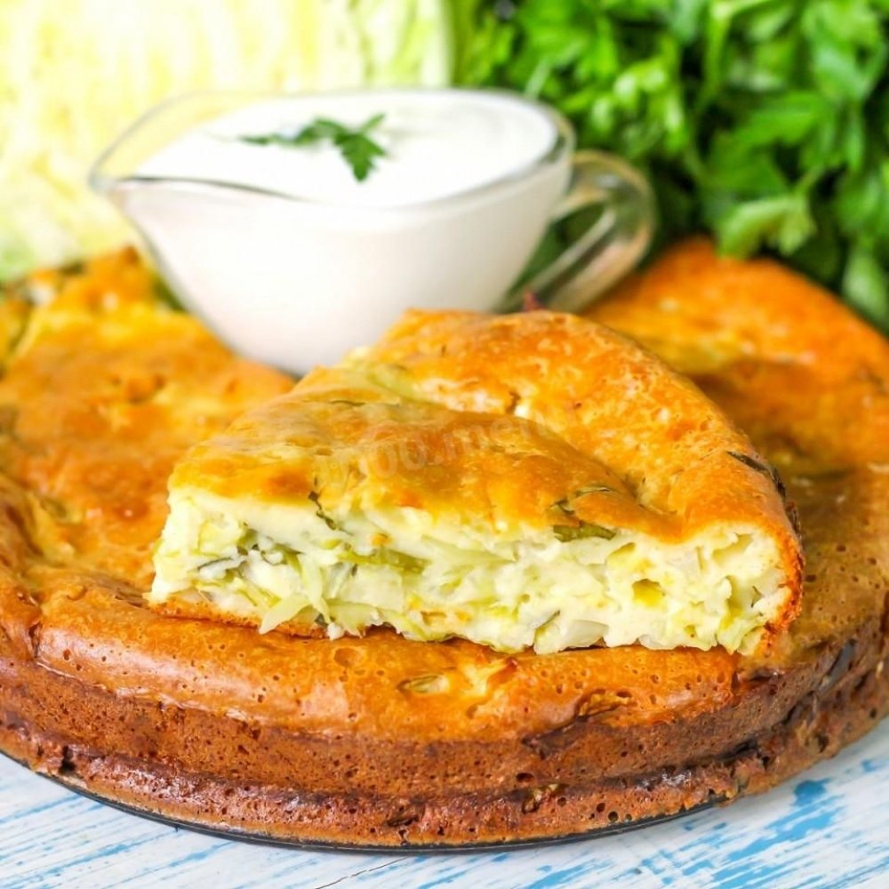 Капустный пирог заливной