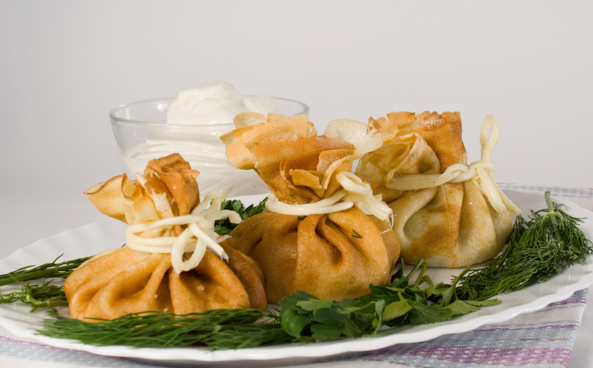 Мешочки из блинов