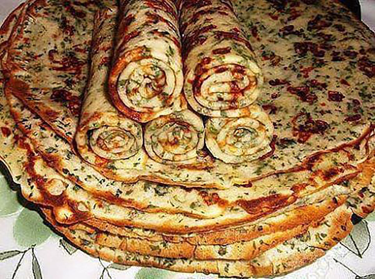 Мешочки из блинов