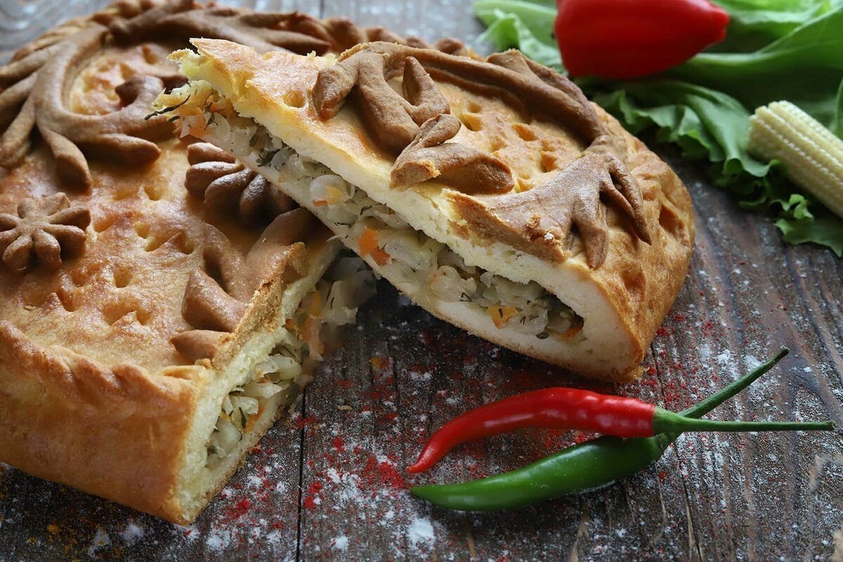 Пирог с капустой кислой