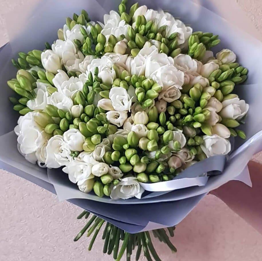Монобукет из фрезий
