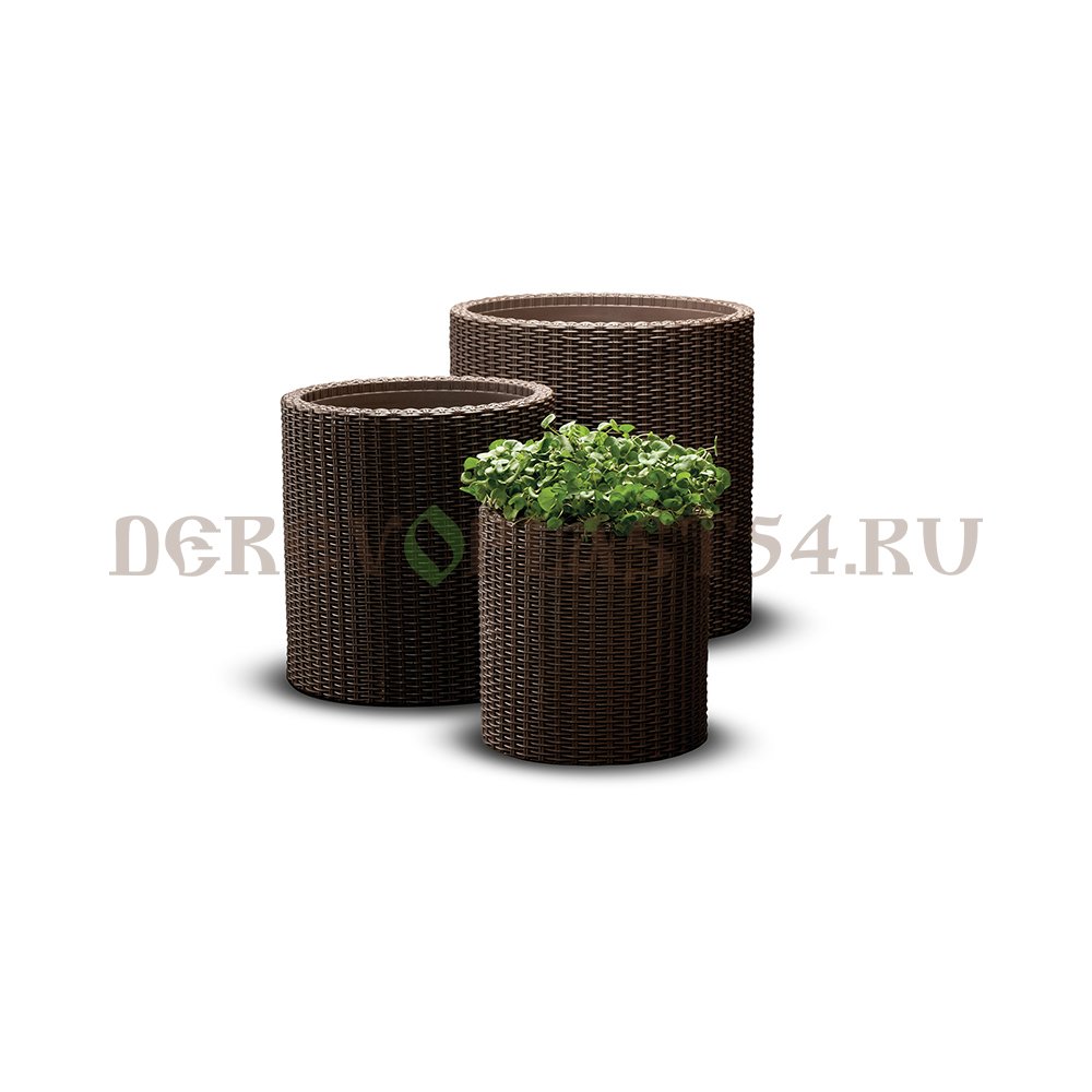 Кашпо Keter cylinder Planters Set s+m+l