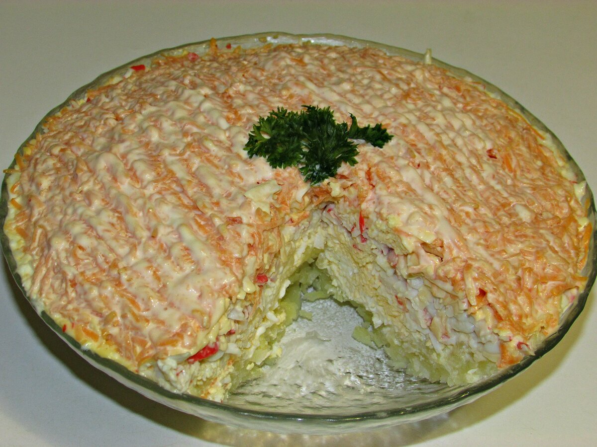 Салат Королевский с крабовыми палочками