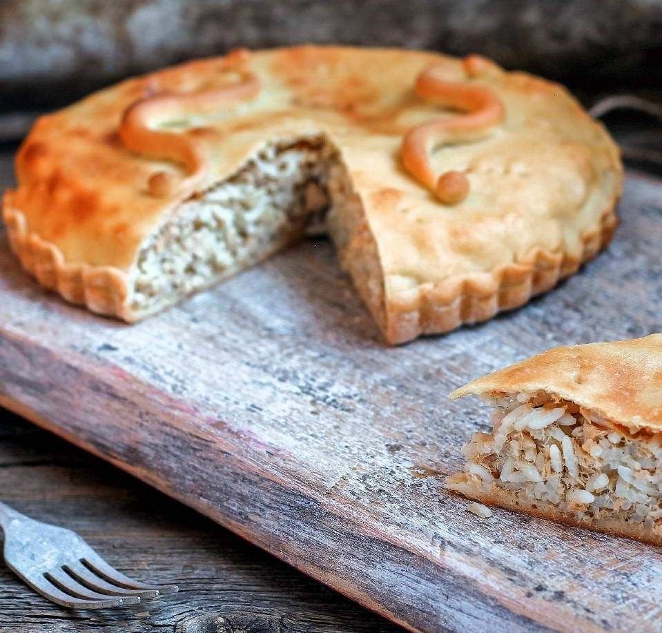 Кулебяка с треской