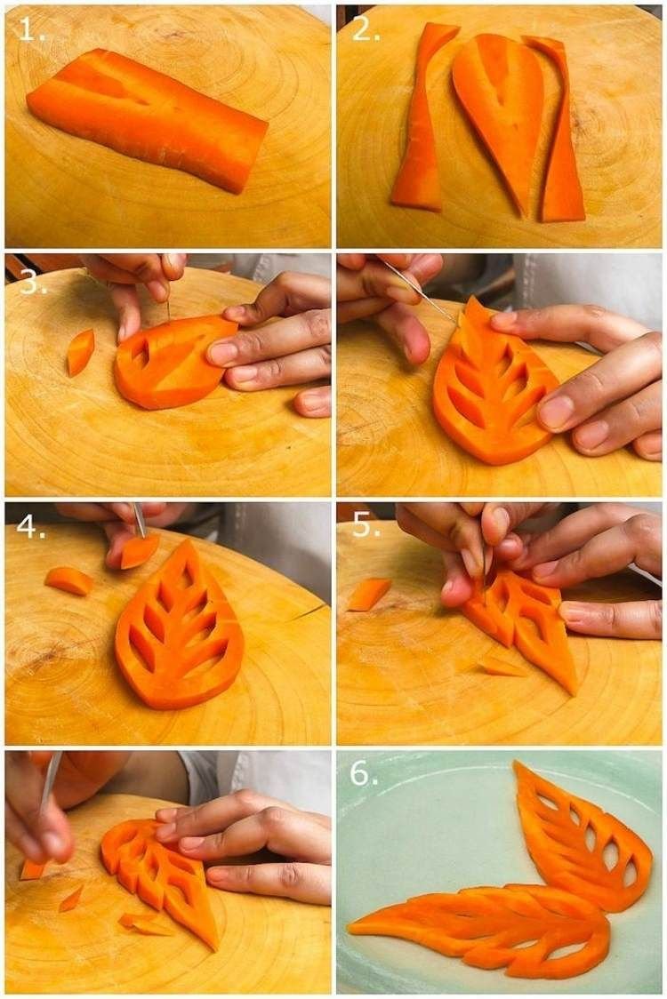 Вырезка из моркови