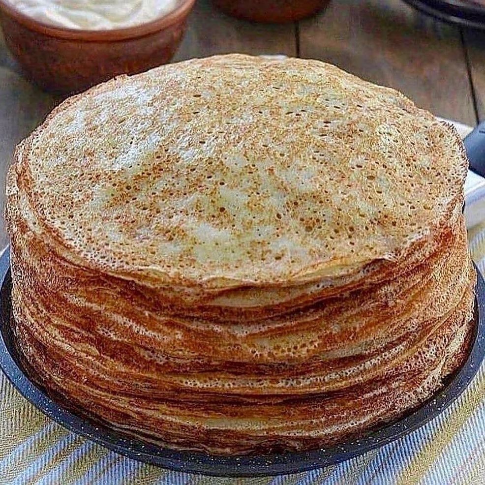 Блины на старом кефире