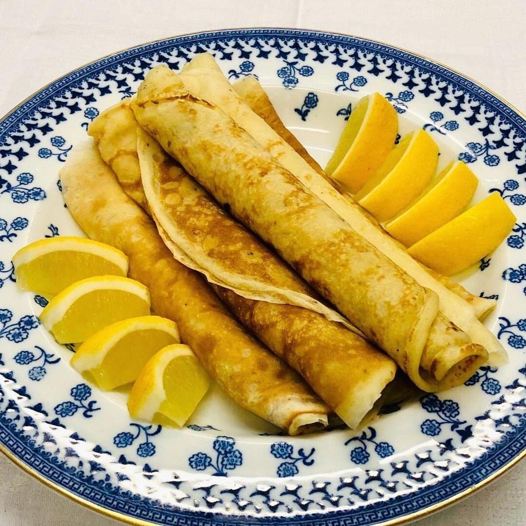Блины со сливочным маслом