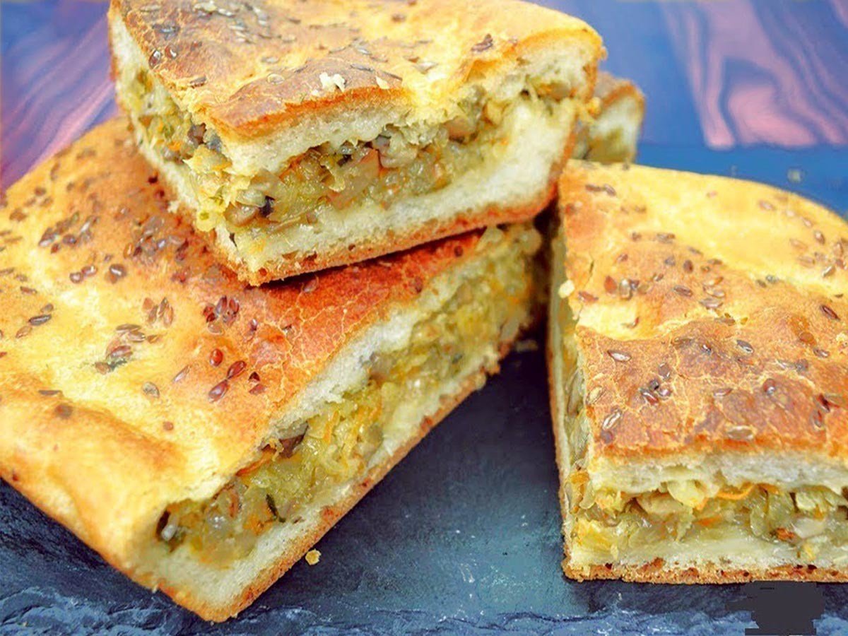 Кухня наизнанку заливной пирог с капустой