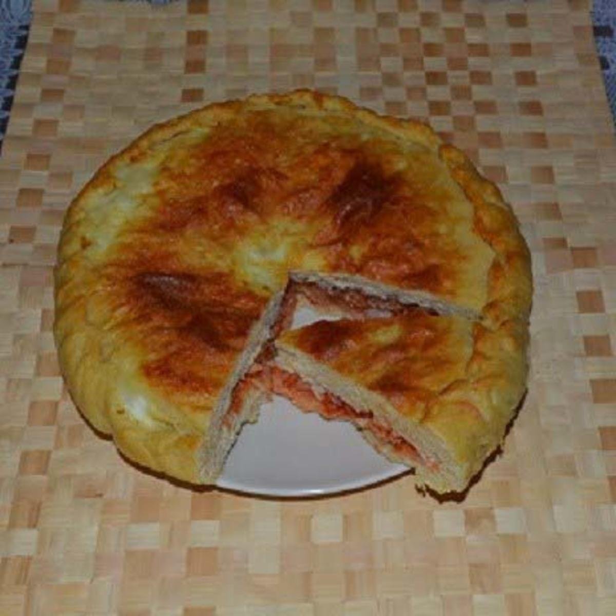 Пироги с грибами слоеный