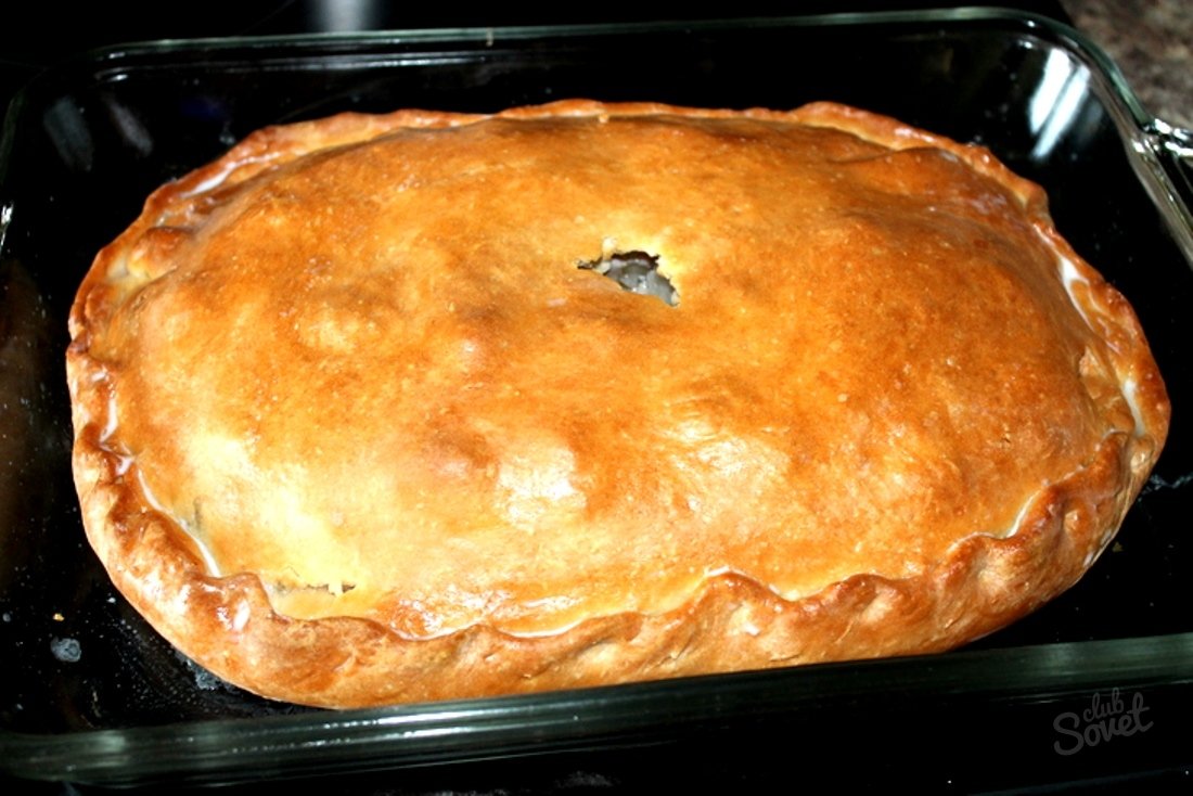 Мясной пирог с картошкой