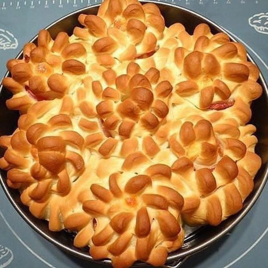 Хризантемы из блина