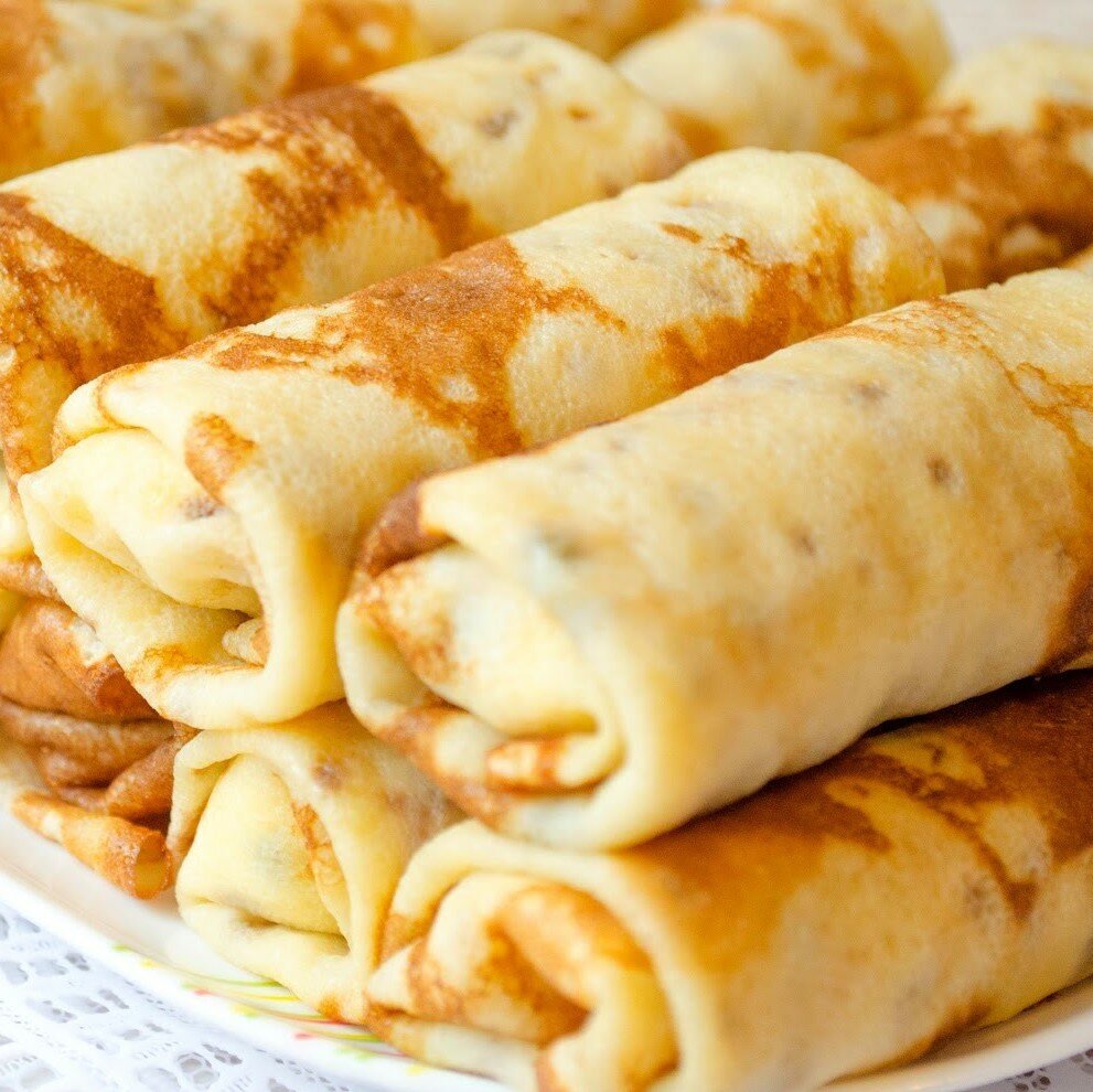 Блины с яблоками
