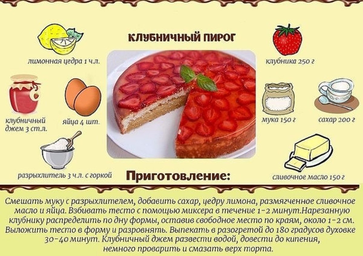 Тарт с малиной
