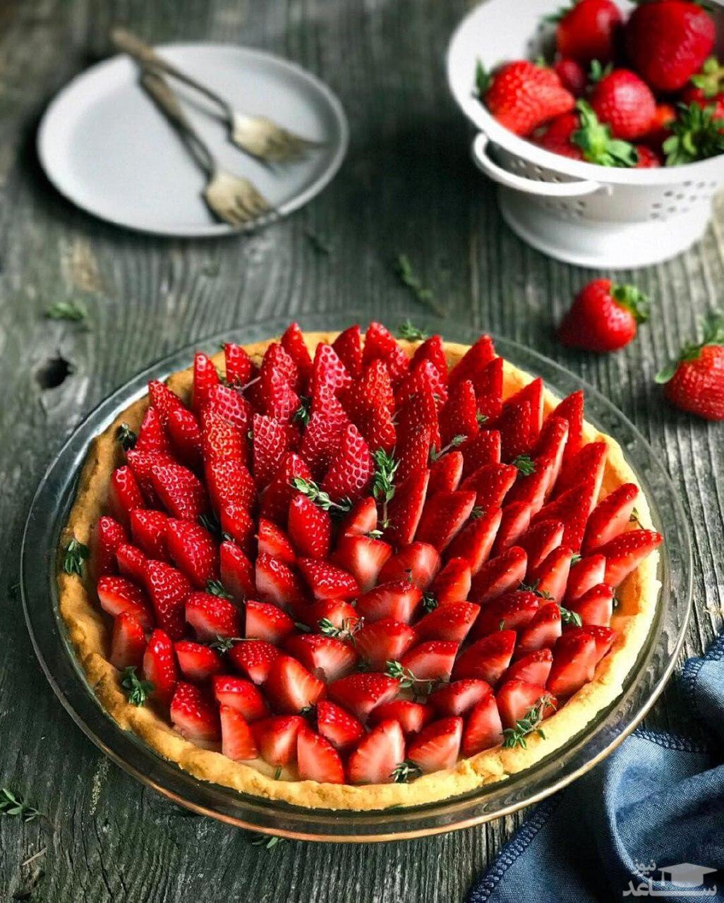 Пирог с клубникой