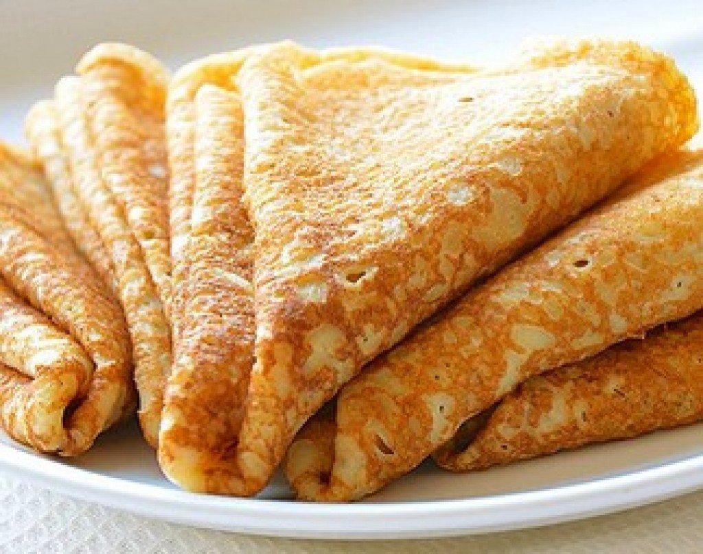 Постные блины на молоке