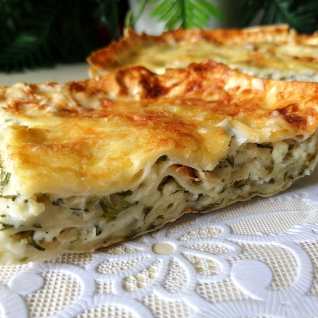 Яблочный пирог с лавашом