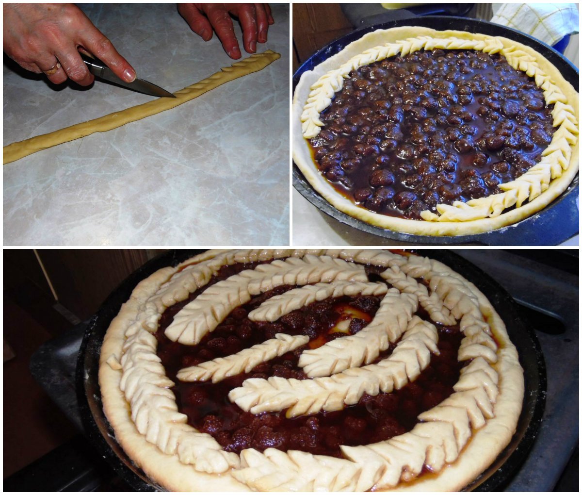 Пирог с клубникой в желе