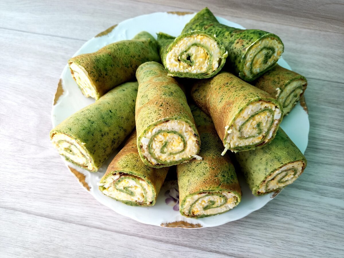 Блины с творожным сыром