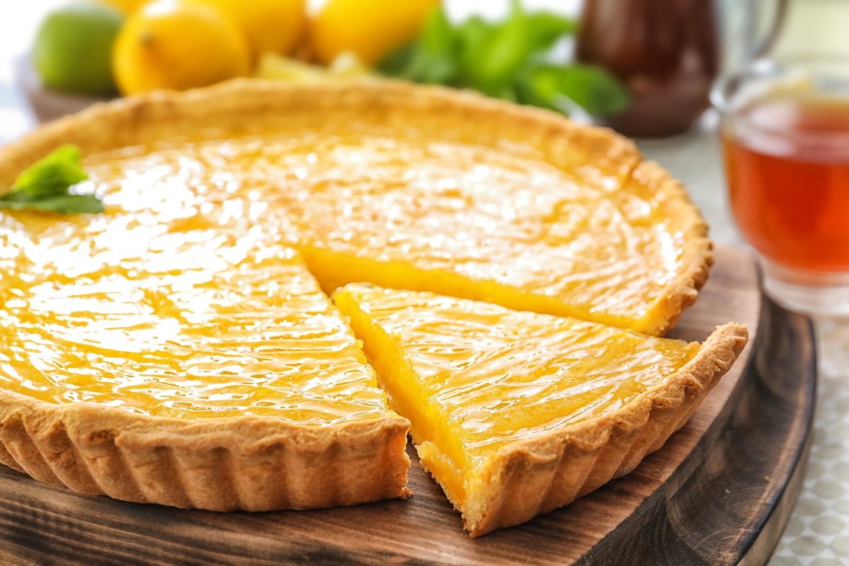 Пирог с лимонной начинкой, вес