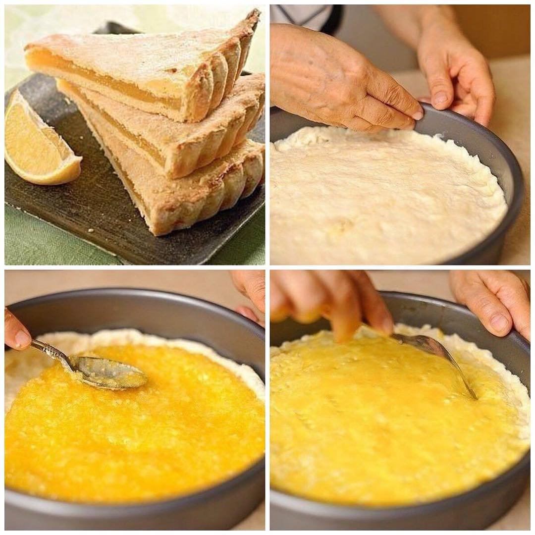 Американский лимонный пирог с меренгой