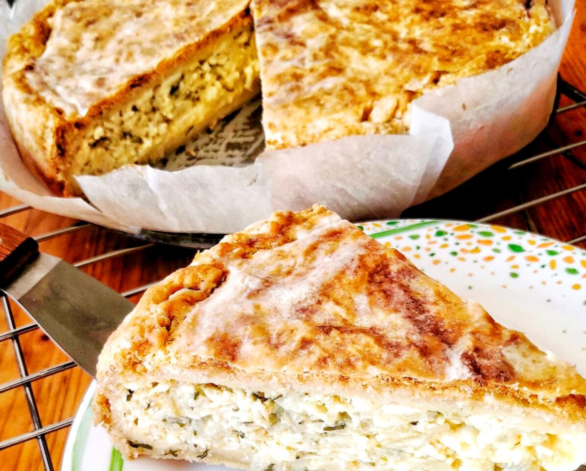 Луковый пирог заливной