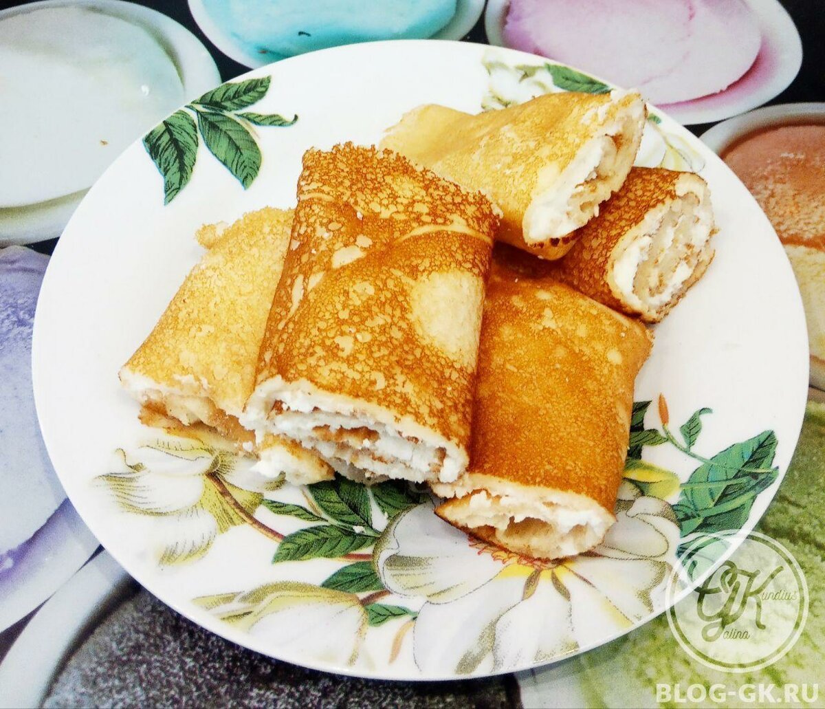 Блинчики с творожком