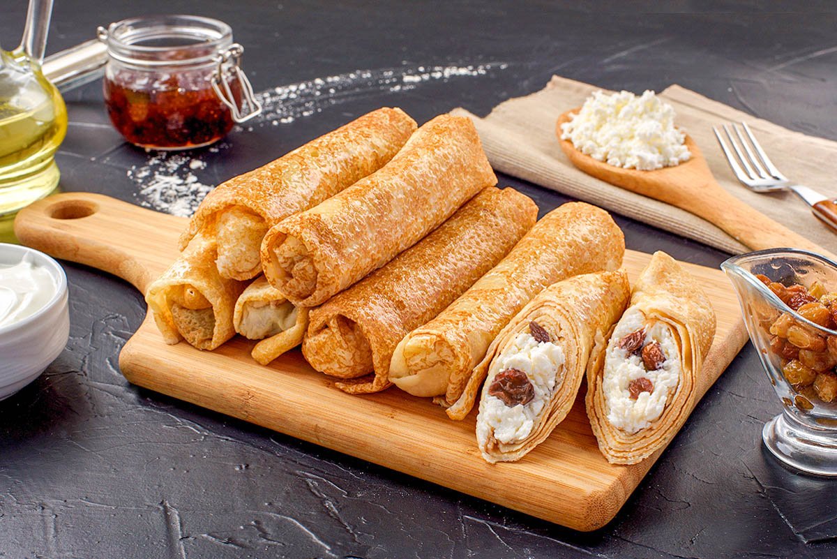 Блины с начинкой фудфото