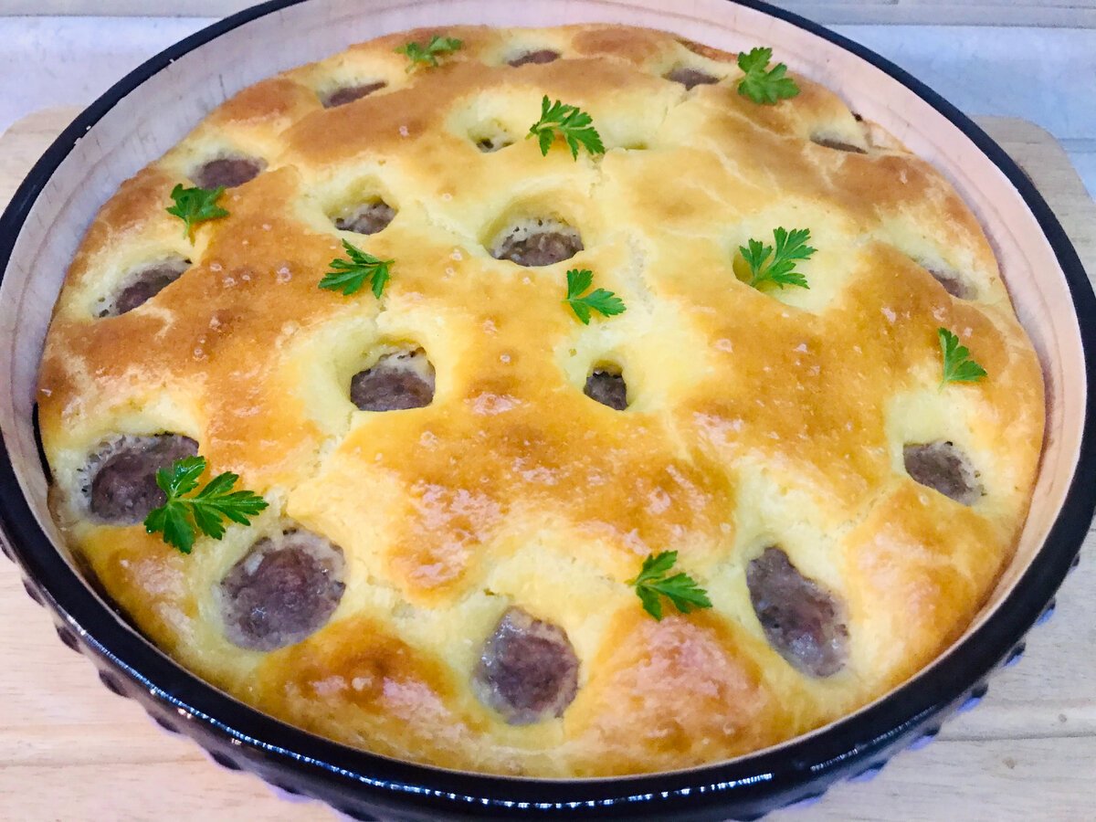 Пирог «Жюльен с грибами»
