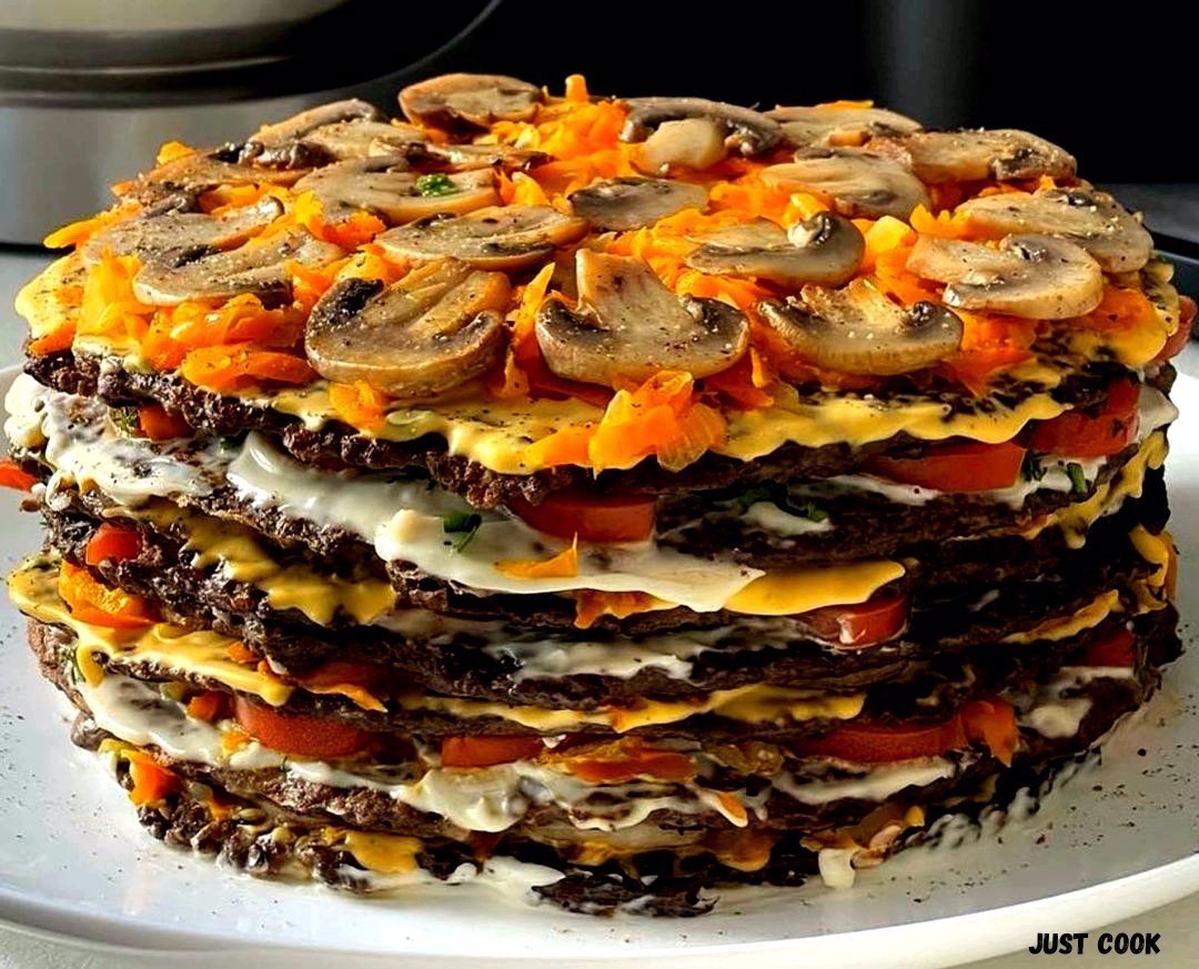 Блинный закусочный торт