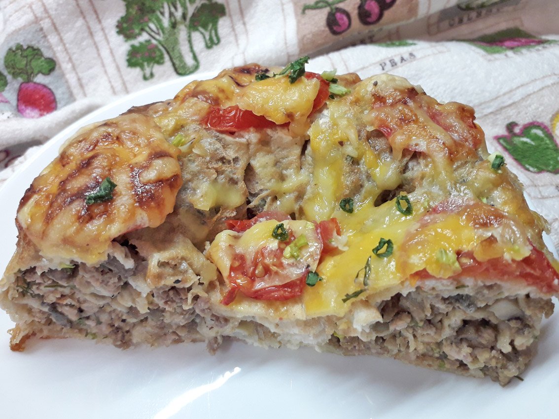 Мясной пирог из лаваша