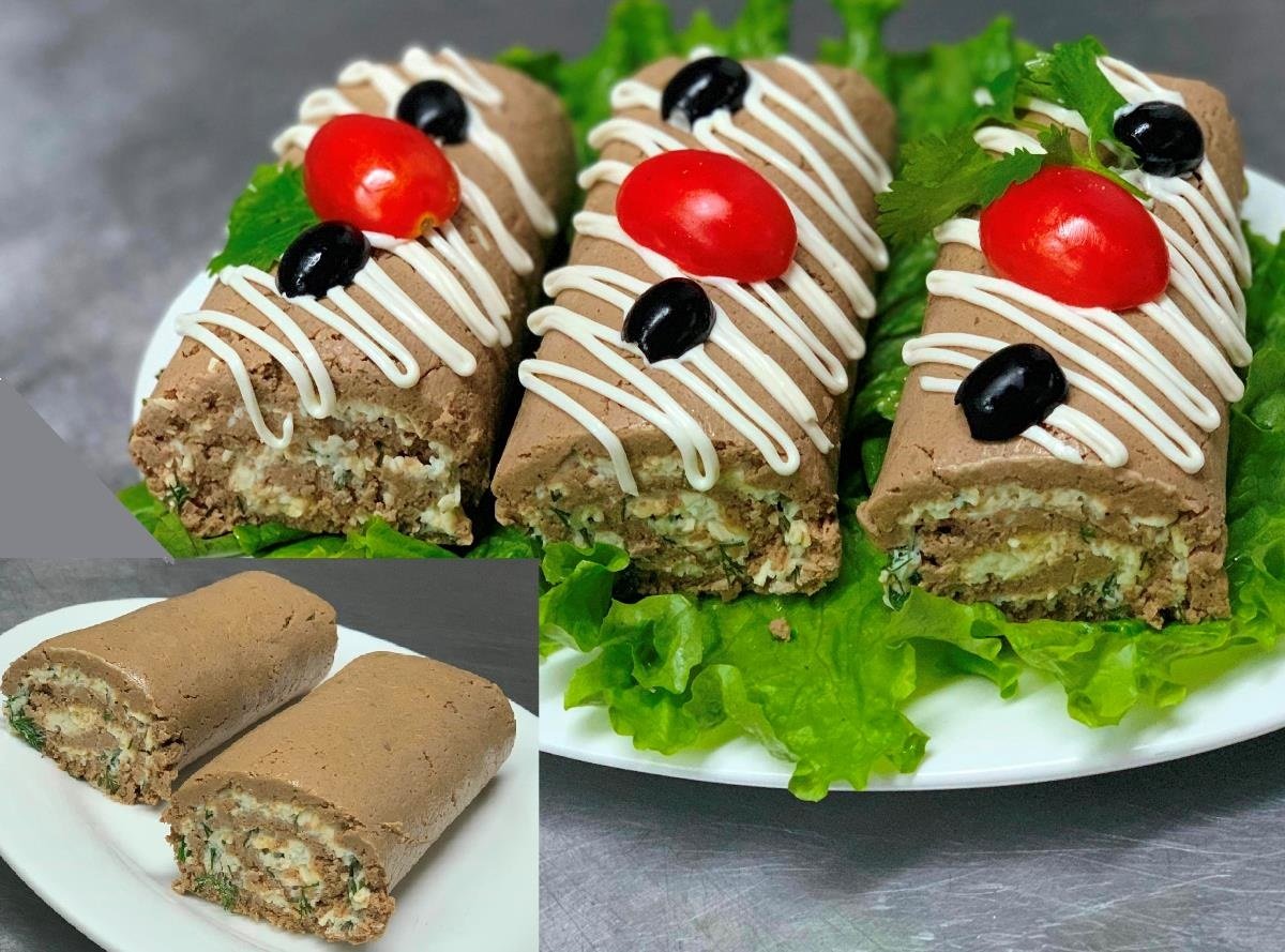 Печеночные рулетики