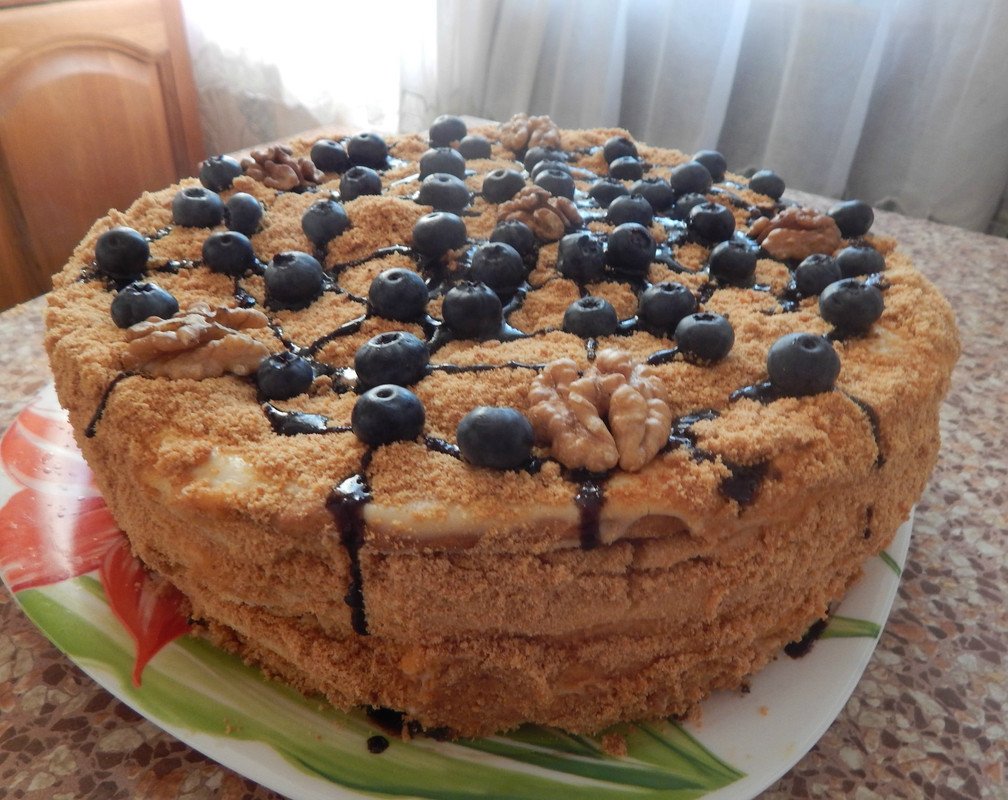 Чизкейк с творогом и вареньем