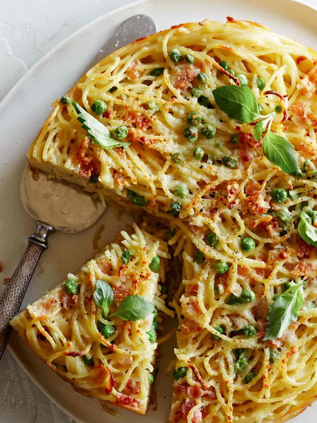 Fusilli on a fork