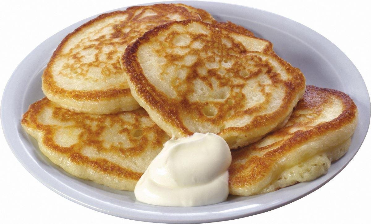 Панкейки с клубникой
