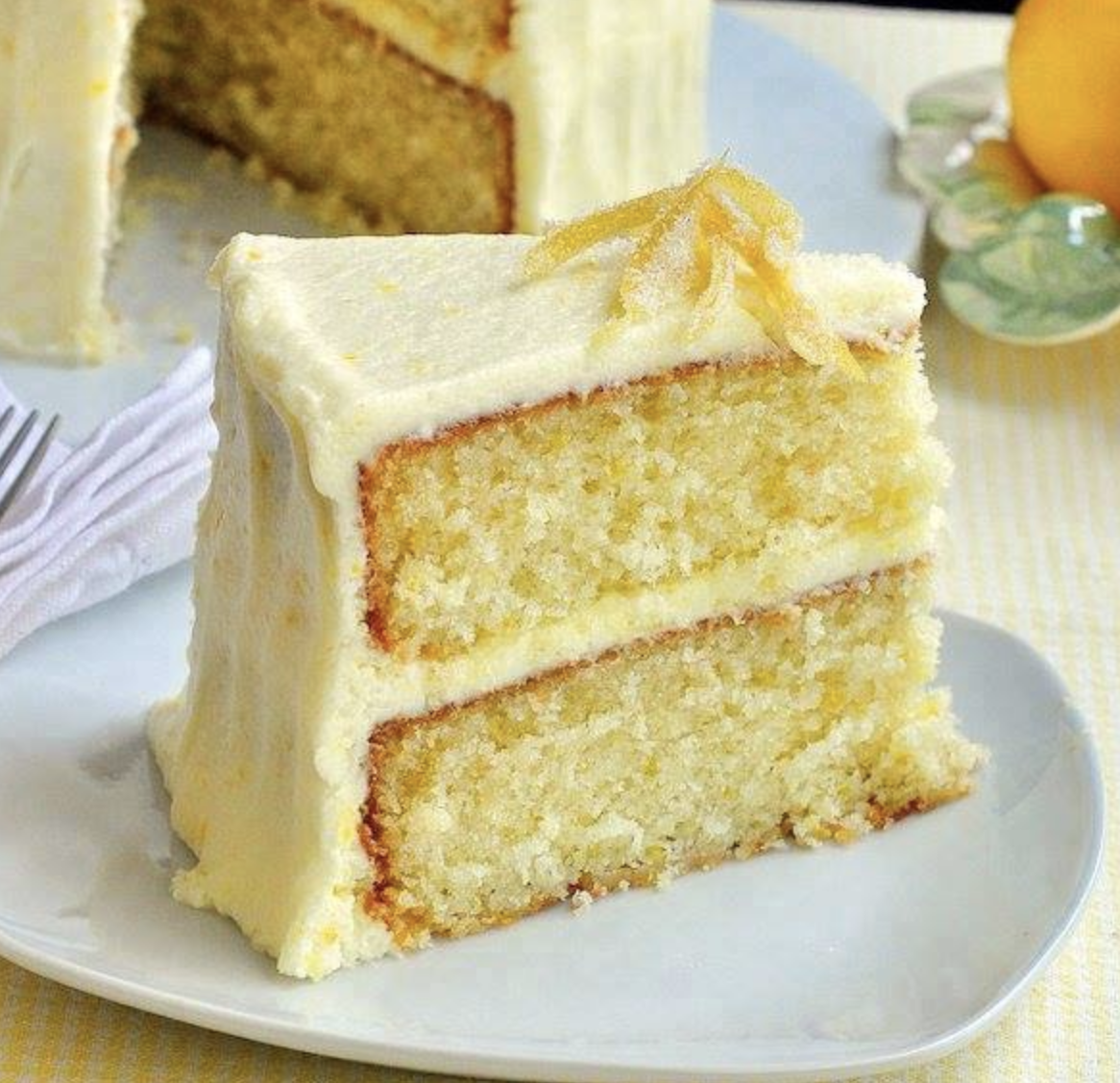 Лимонный кекс на сметане