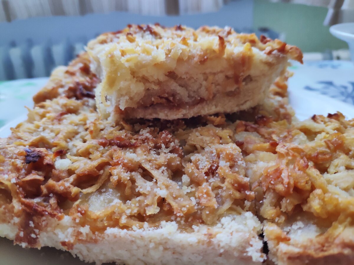Заливной яблочный пирог Цветаевский