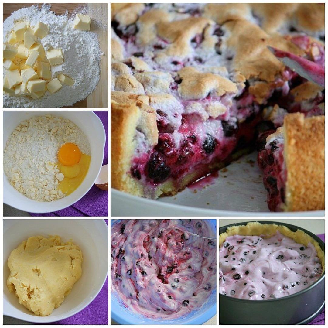 Открытый пирог с картошкой