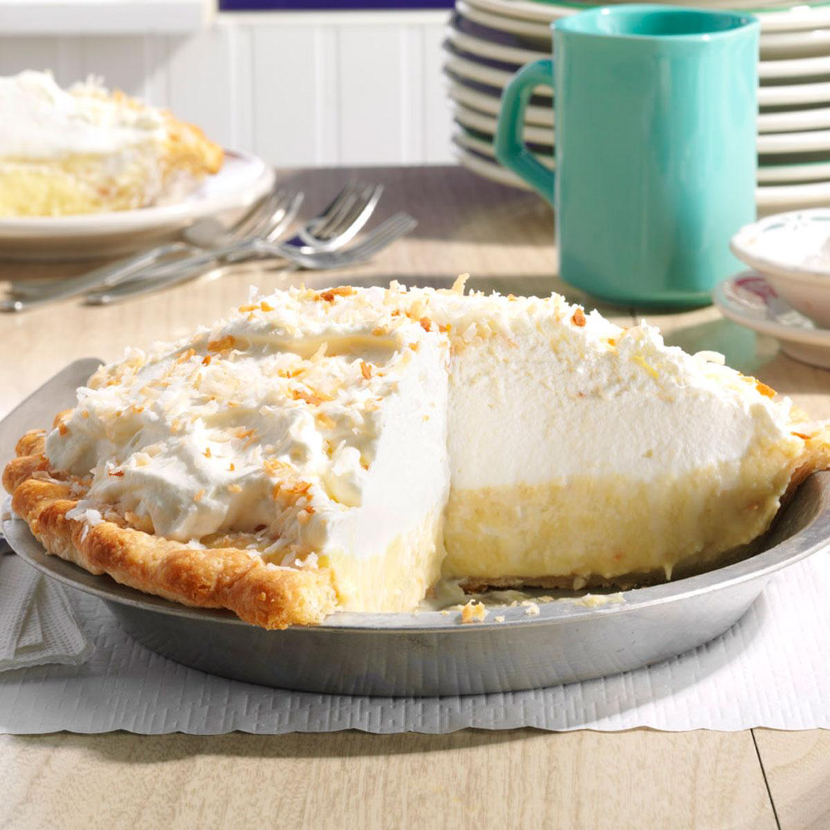 Coconut Cream Custard pie