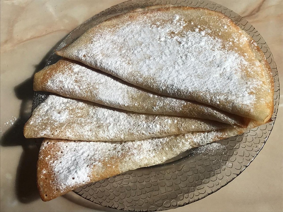 Блинчики на кефире с дырочками