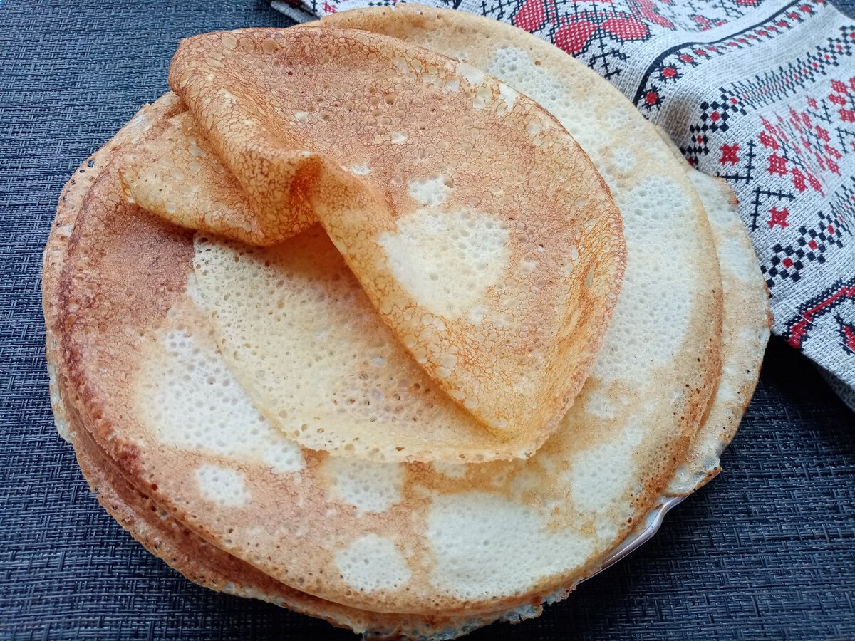 Ажурные заварные блинчики
