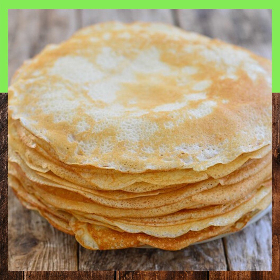 Блины на кислом молоке с дырочками