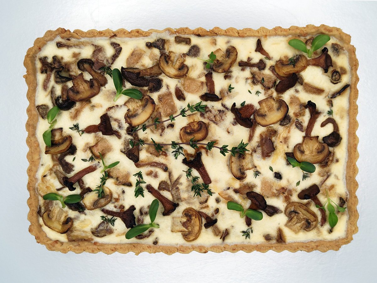 Картофельный КИШ С грибами