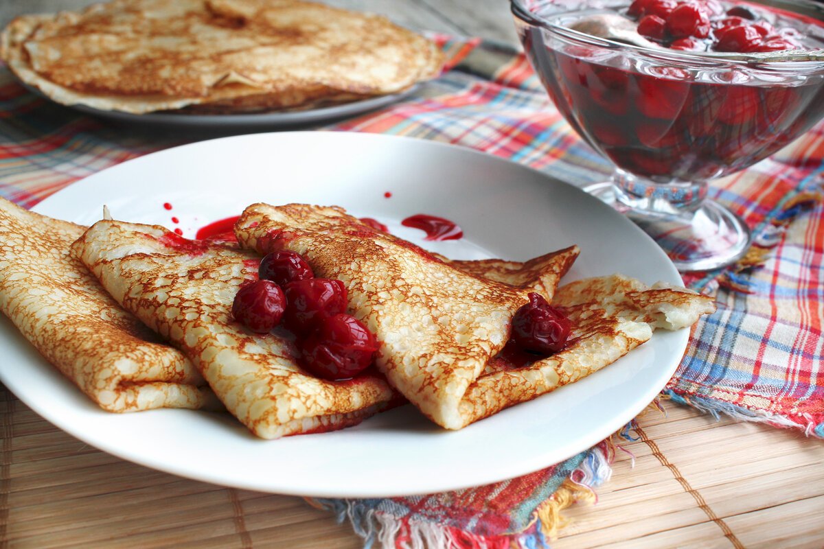 Блинчики с медом