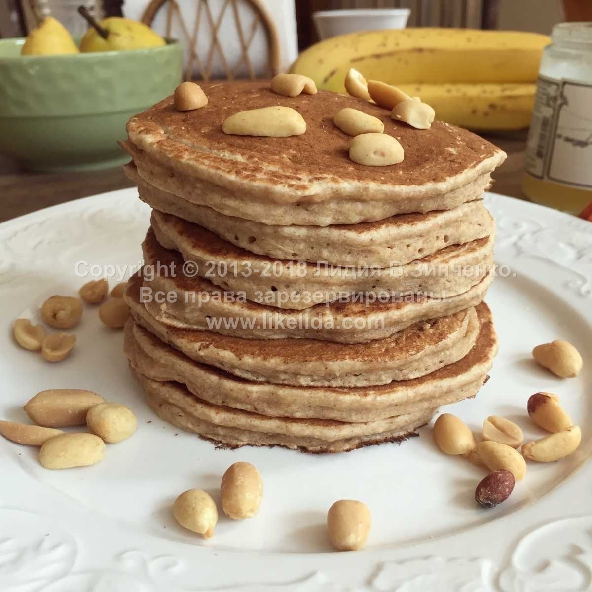 Блинчики с арахисовой пастой